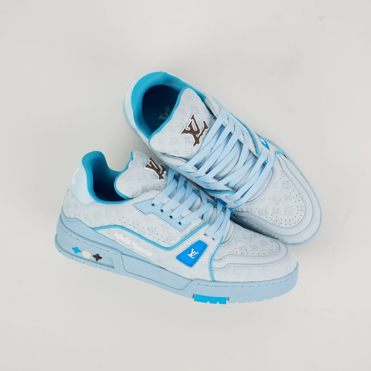 LV sky blue trainers - ARCHIVE HYPE