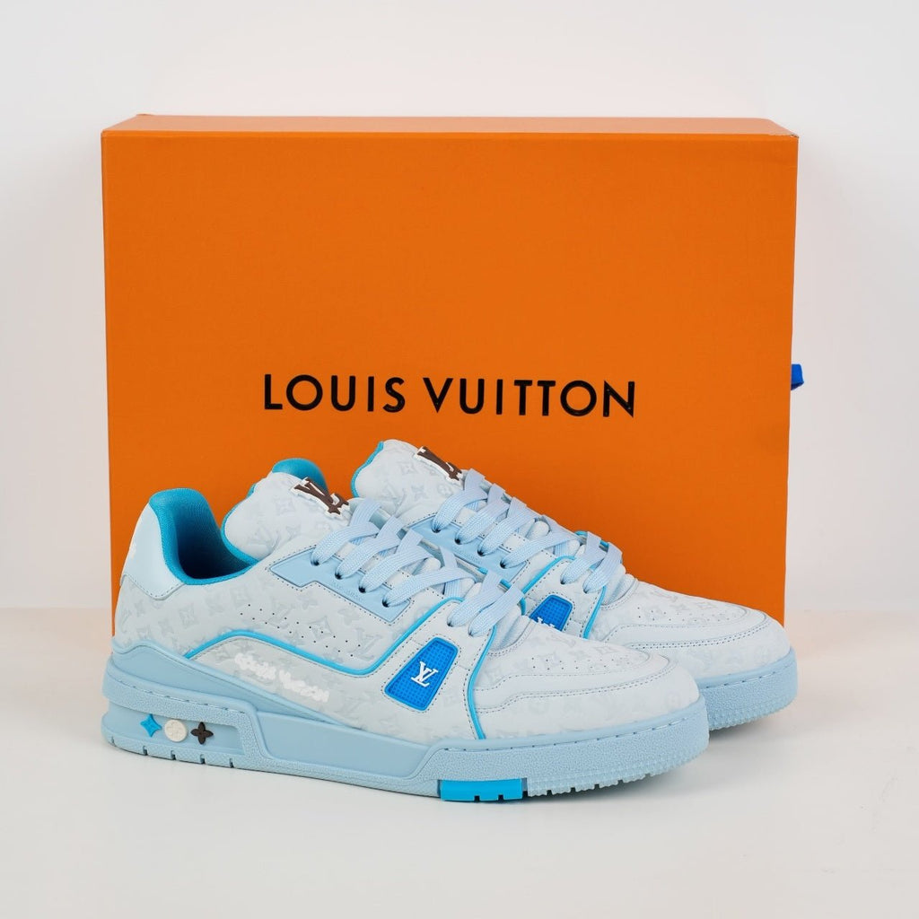 LV sky blue trainers - ARCHIVE HYPE