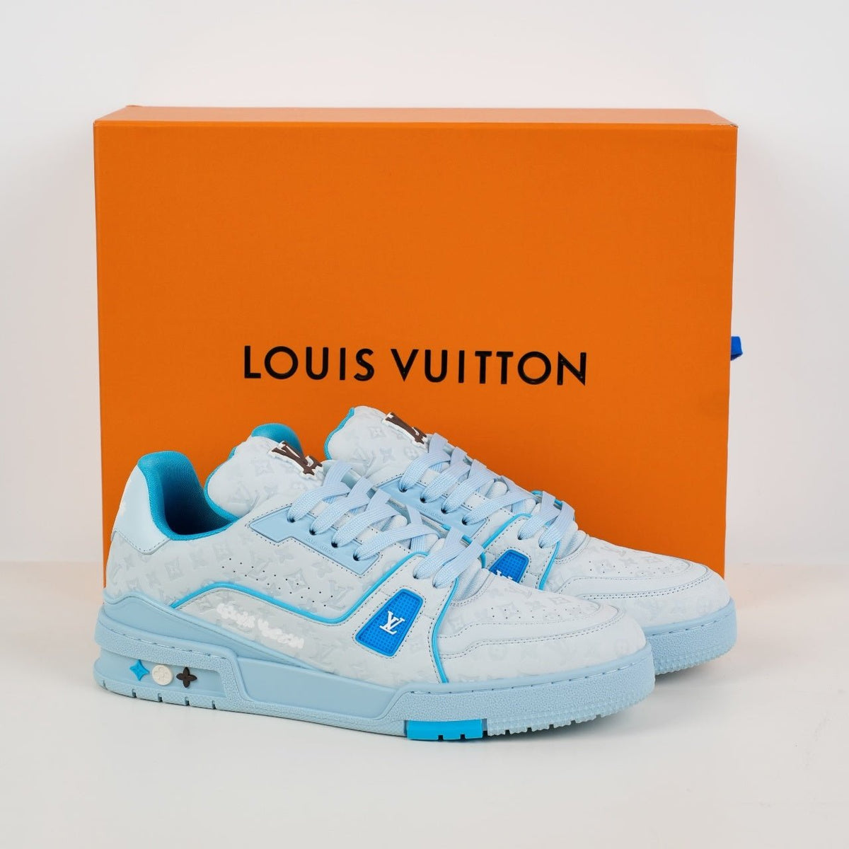 LV sky blue trainers - ARCHIVE HYPE