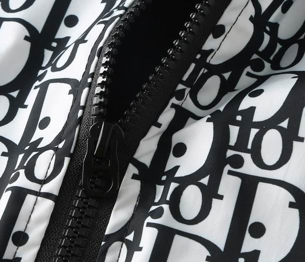 CD fullprint zip-up sweater